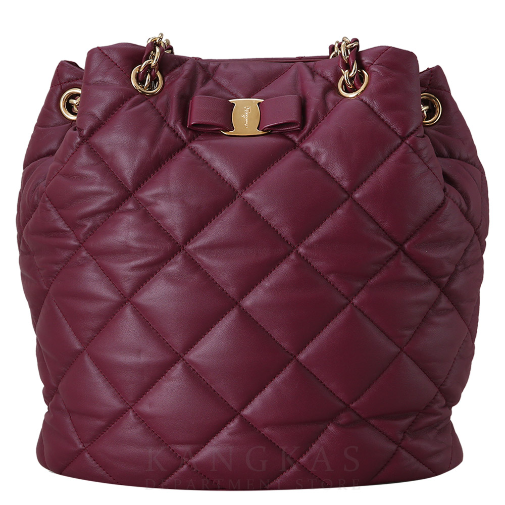 FERRAGAMO(USED)페레가모 바라리본 버킷백